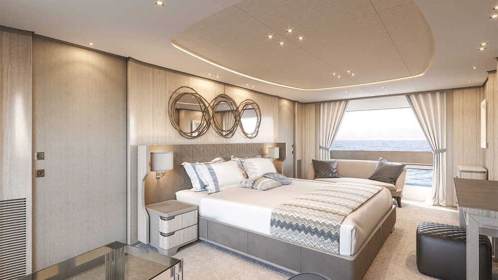 Owner's cabin on the main deck