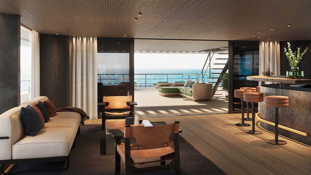 Upper deck salon