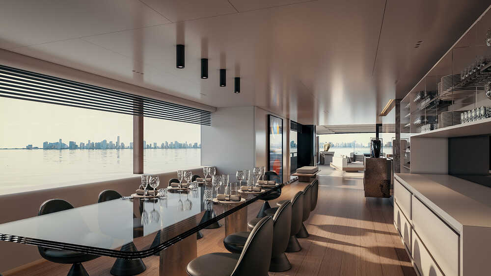 Dinette on main deck
