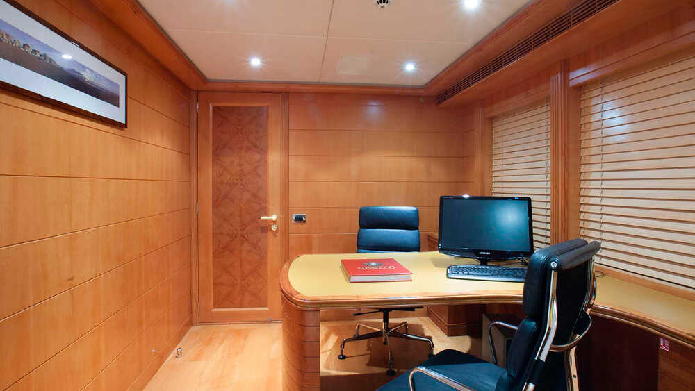 Office in the master cabin