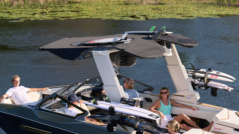 Bimini with Surf Pockets