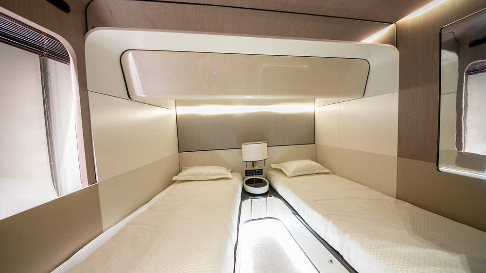 Guest cabin #1 on the lower deck bow