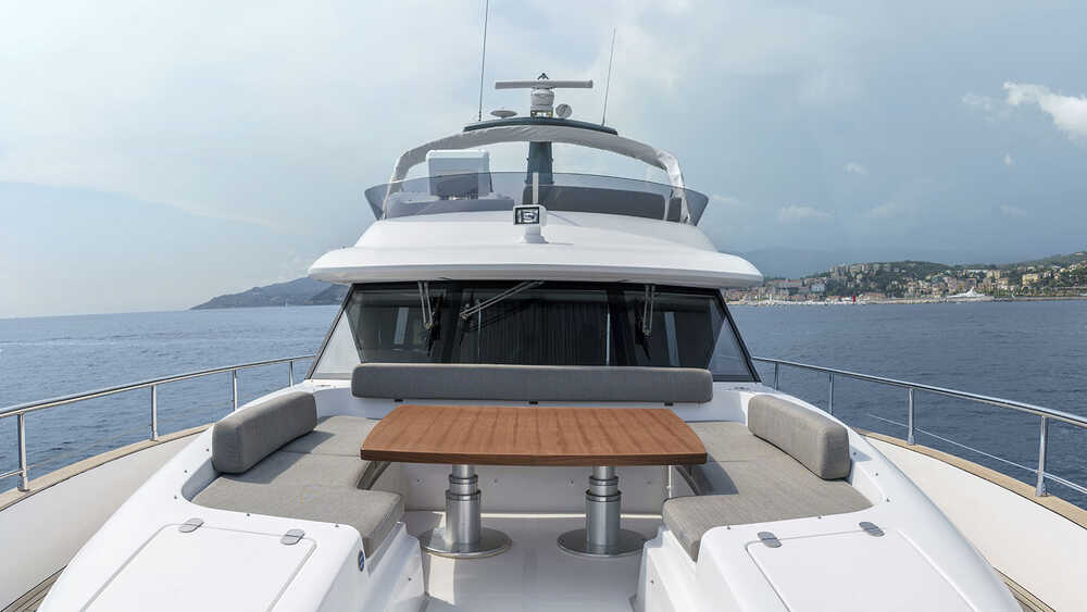 Lounge area on bow