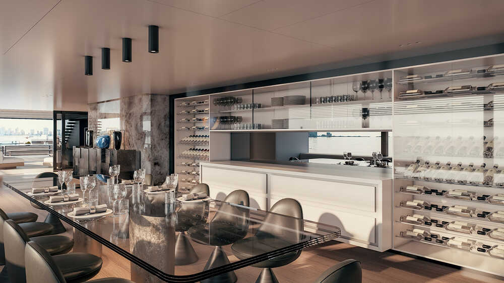 Dinette on main deck