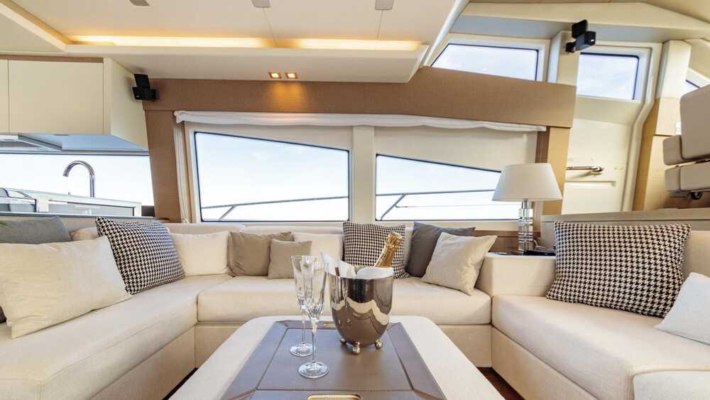 The salon on the main deck