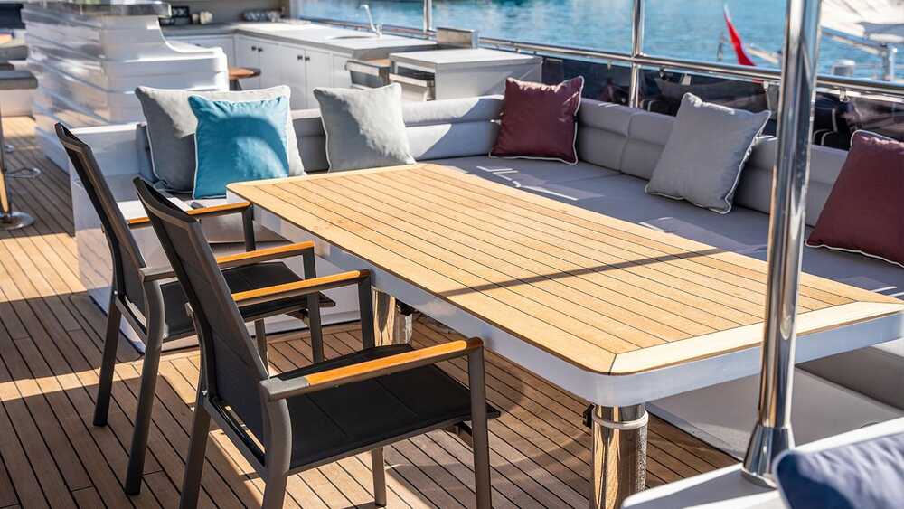 Deck lounge area