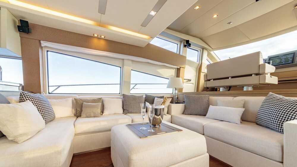 The salon on the main deck