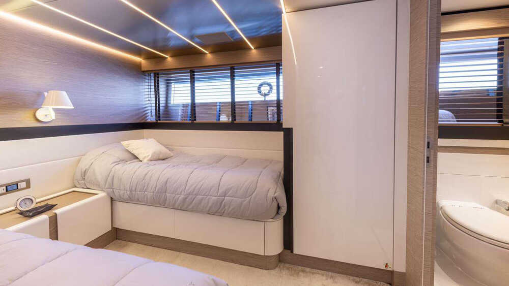 Guest cabin on lower deck