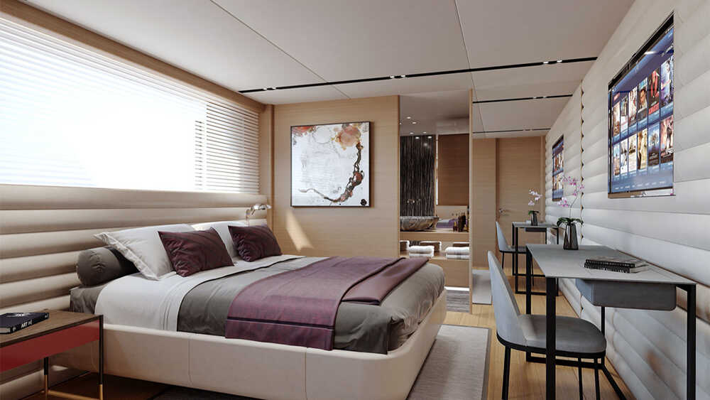 VIP cabin on lower deck (optional configuration)