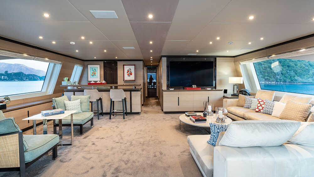 Sky lounge on the upper deck