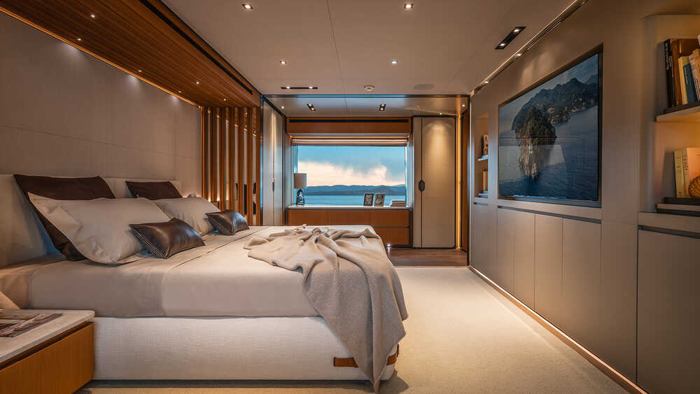Owner's cabin on main deck