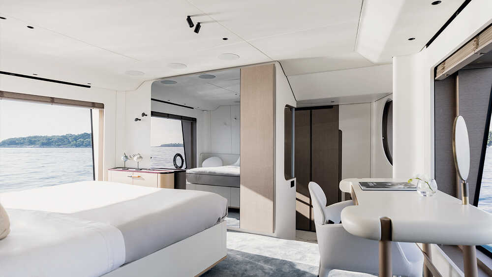 Owner's cabin on main deck