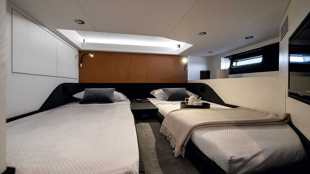 Guest cabin on aft lower deck