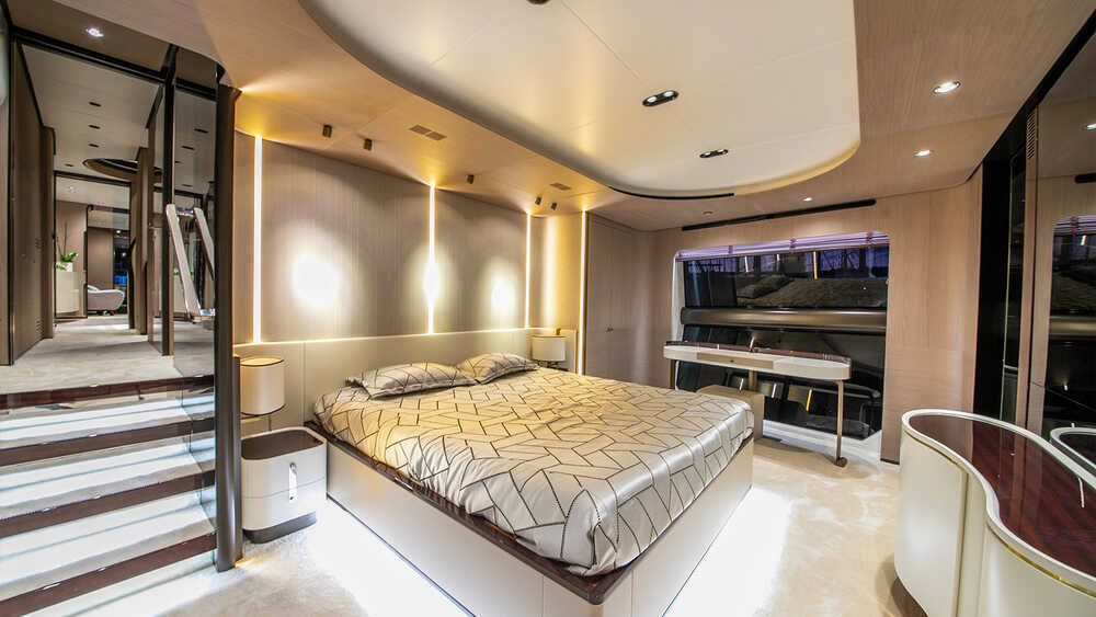 Master cabin on the main deck