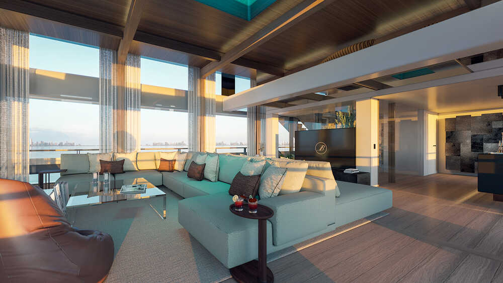 Upper deck salon