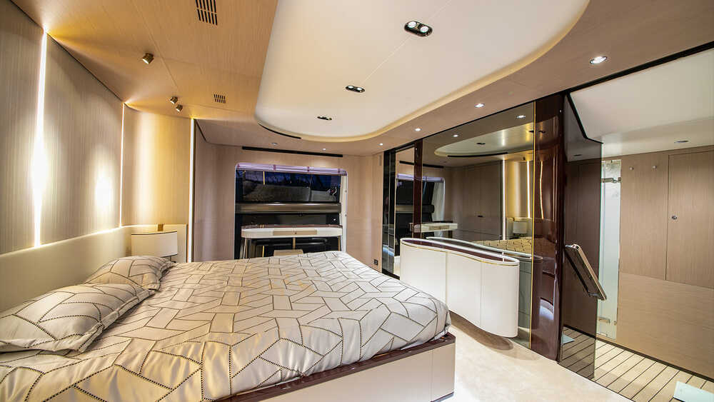 Master cabin on the main deck