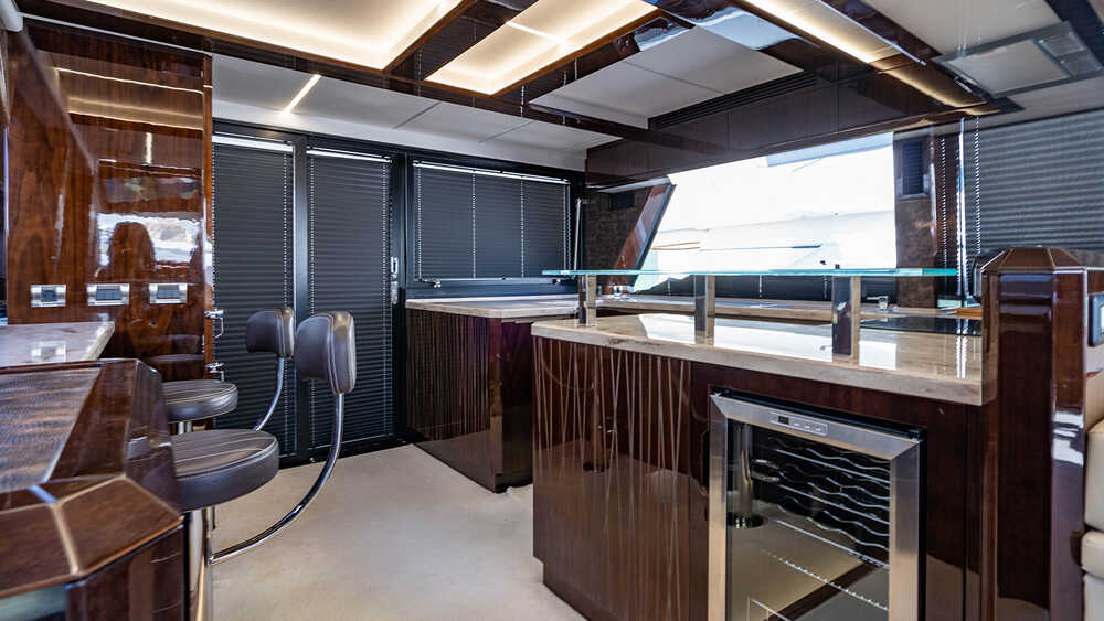 Galley on aft salon