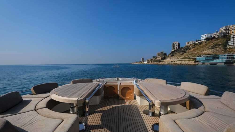 Lounge area on bow