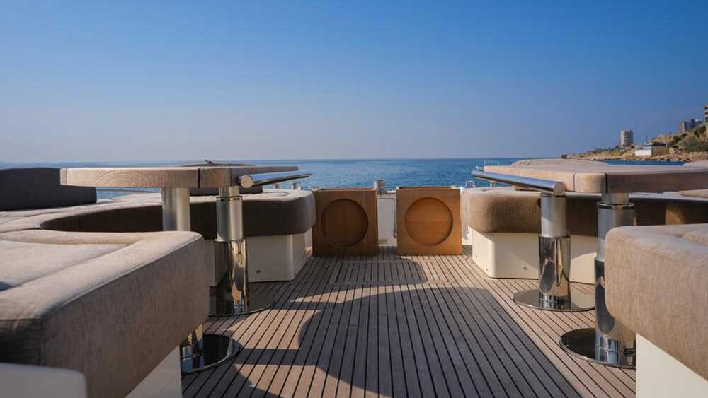 Lounge area on bow