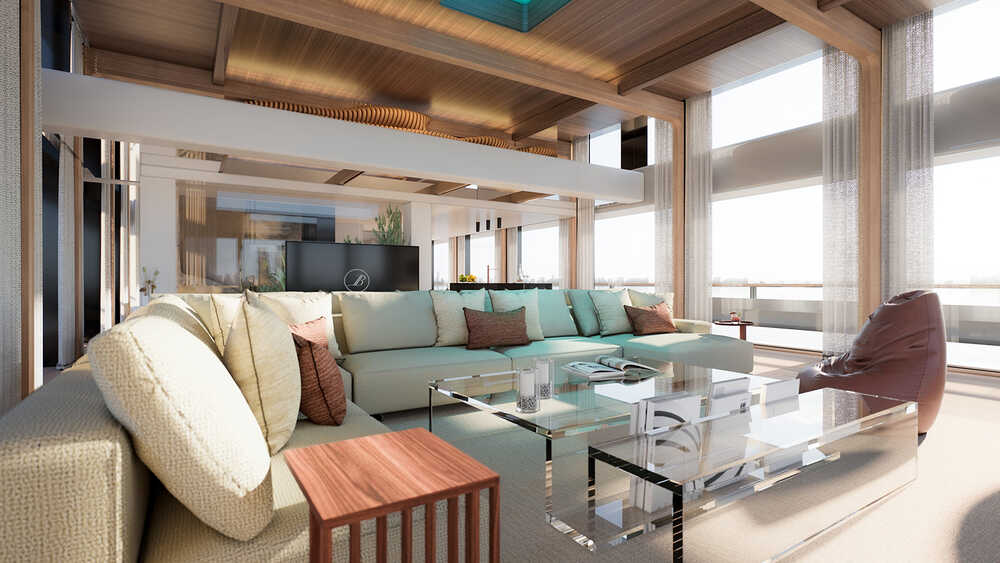 Upper deck salon