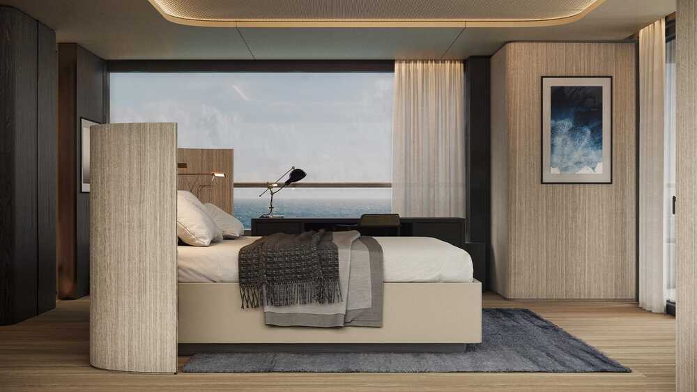 Master cabin on upper deck