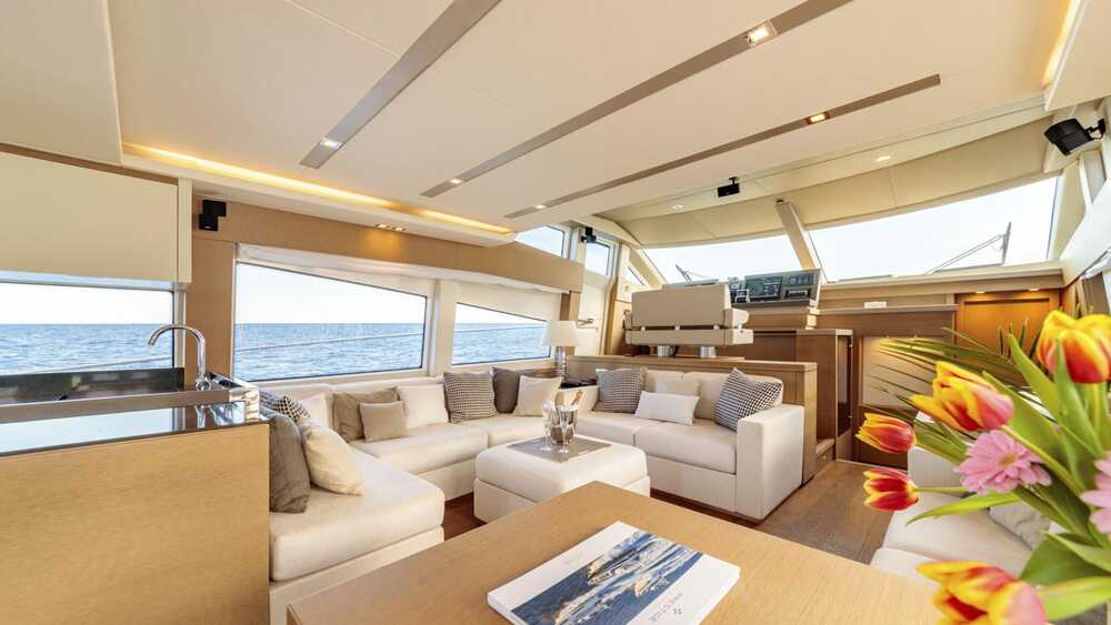 The salon on the main deck