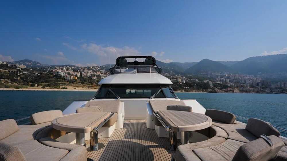 Lounge area on bow
