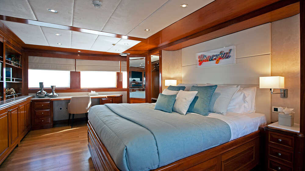 Master cabin on upper deck