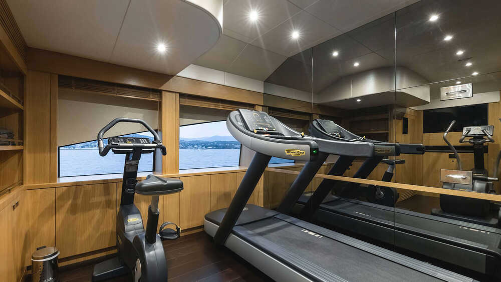 Gym on upper deck