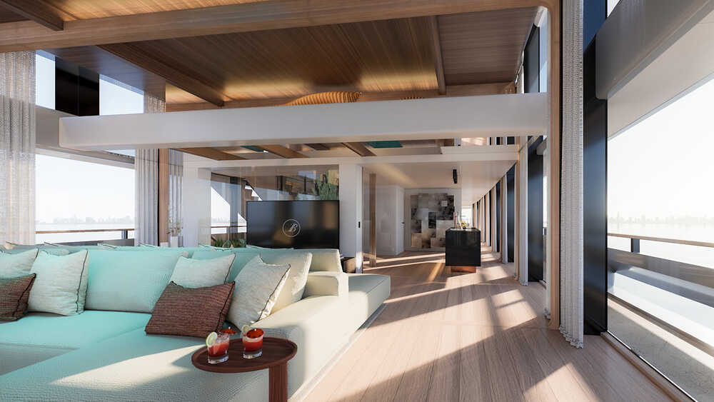 Upper deck salon