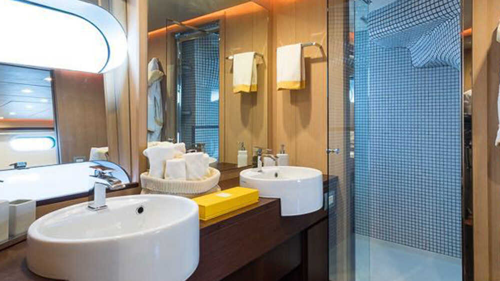 Bathroom in master cabin