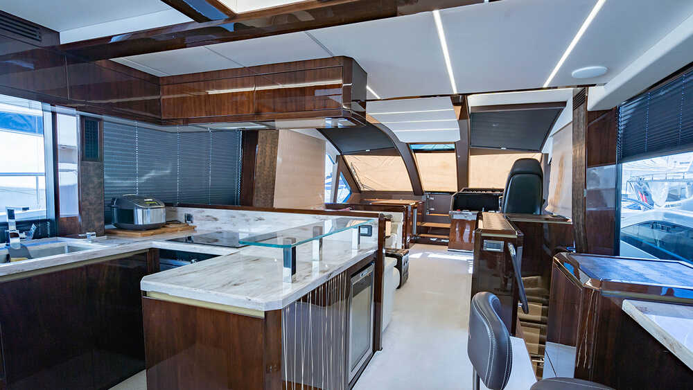 Galley on aft salon
