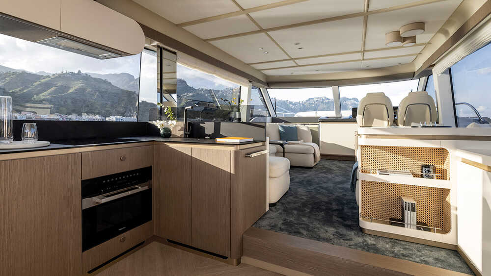 Galley in salon