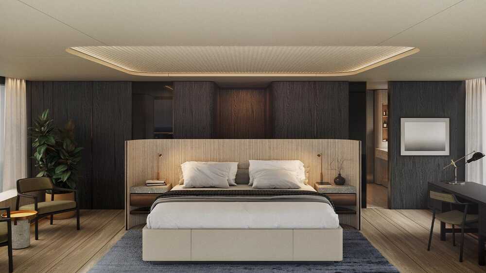 Master cabin on upper deck