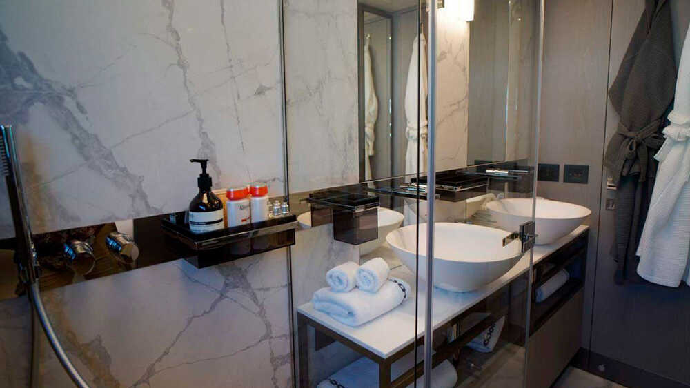 Bathroom at double cabin
