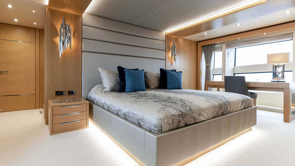 Master cabin on main deck