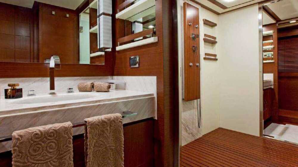Bathroom in master cabin