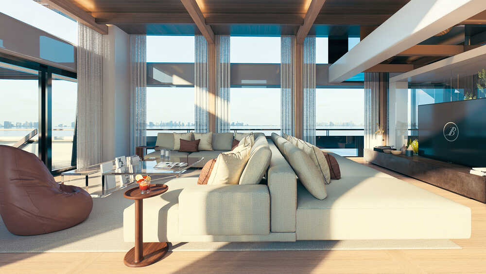 Upper deck salon