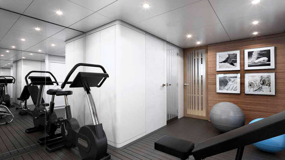 Wellness area on the lower deck