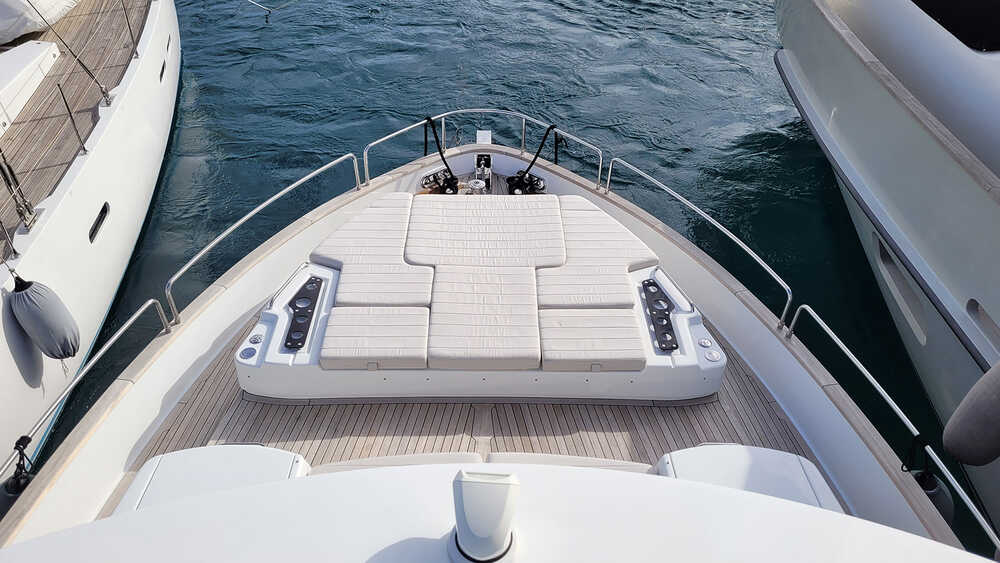 Lounge area on bow