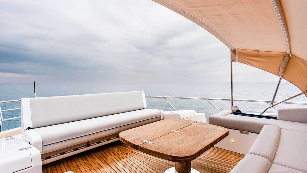 Lounge area on bow