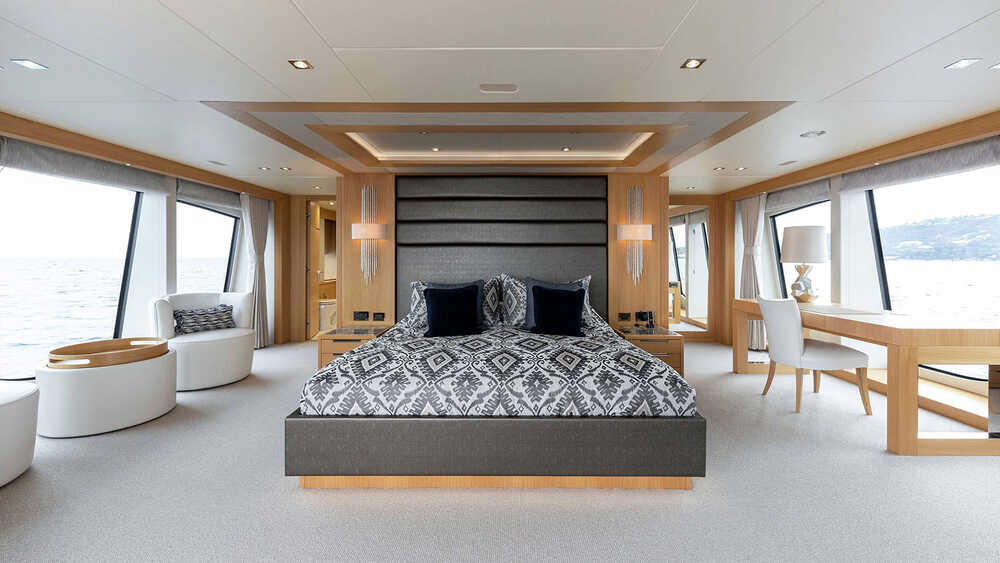 Owner's suit on upper deck
