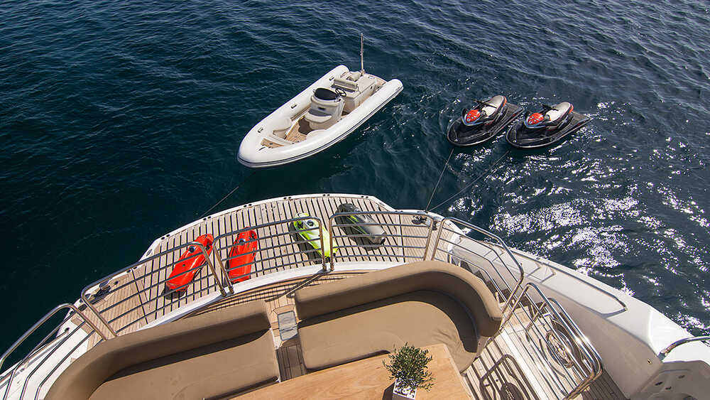 Cockpit and swimming platform