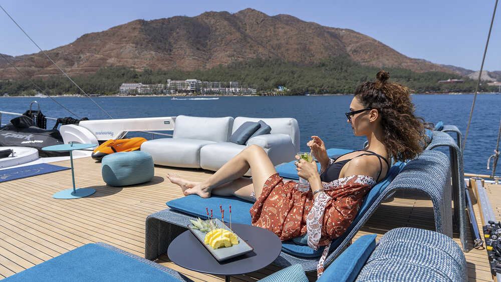 Deck lounge area