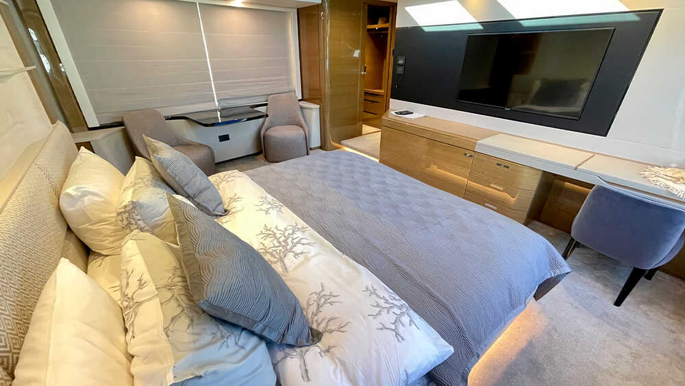 Master cabin on main deck
