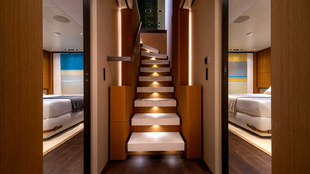 Corridor on lower deck