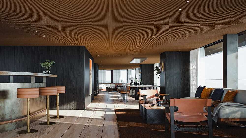 Upper deck salon