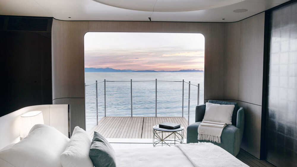 Balcony in owner's cabin