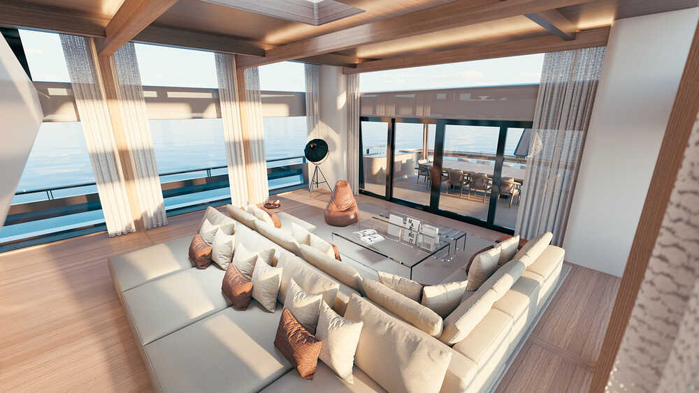 Upper deck salon