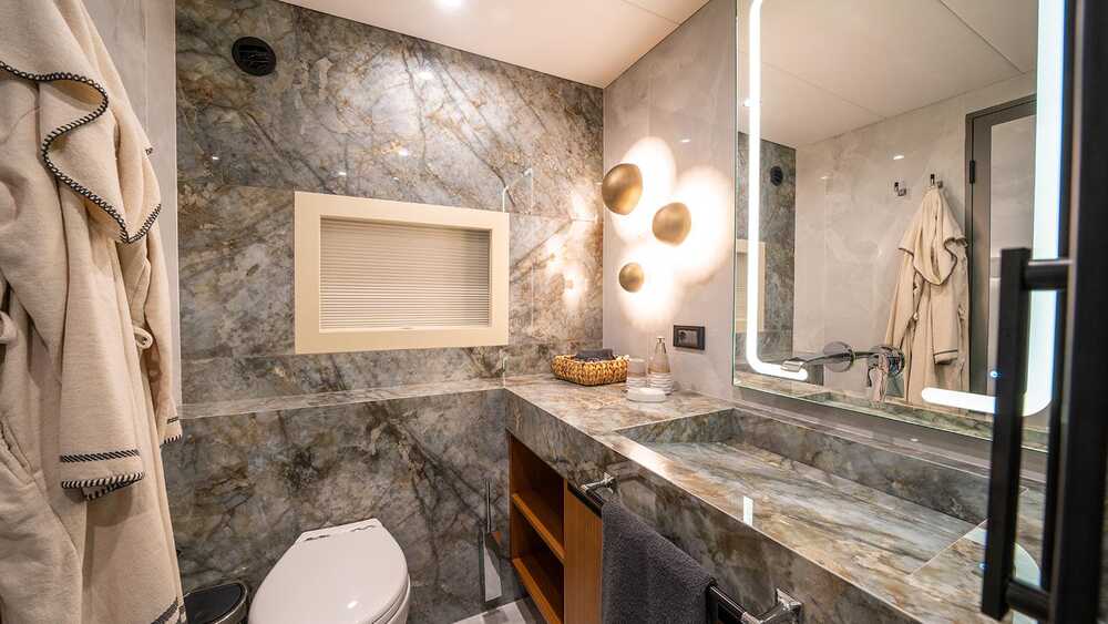 Bathroom in master cabin